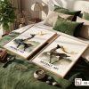 Tranh hươu vàng nghệ thuật - Kiệt tác điểm tô không gian sống thêm phần vương giả B2 034 A1 m1 tranh huou vang nghe thuat dat tren giuong ngu chan ga xanh reu sang trong xuongtranhcanvas