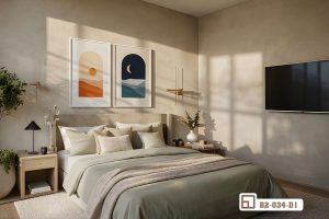 Tranh phong cảnh hoàng hôn - Khúc giao mùa kỳ diệu đánh thức cảm xúc thăng hoa B2 034 D1 m7 tranh phong canh hoang hon treo dau giuong phong ngu lang man xuongtranhcanvas