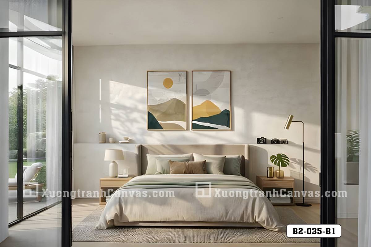 B2 035 B1 Tranh Canvas Phong Cảnh Núi Non Hiện Đại Tông Vàng m7 B2 035 B1 Tranh Canvas Phong Cảnh Núi Non Hiện Đại Tông Vàng m7
