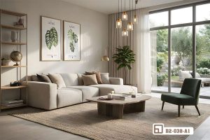 Tranh lá cây nhiệt đới - Hơi thở thiên nhiên xanh mát đánh thức mọi giác quan B2 038 A1 m8 tranh la cay nhiet doi phong cach bac au trang tri biet thu sang trong xuongtranhcanvas