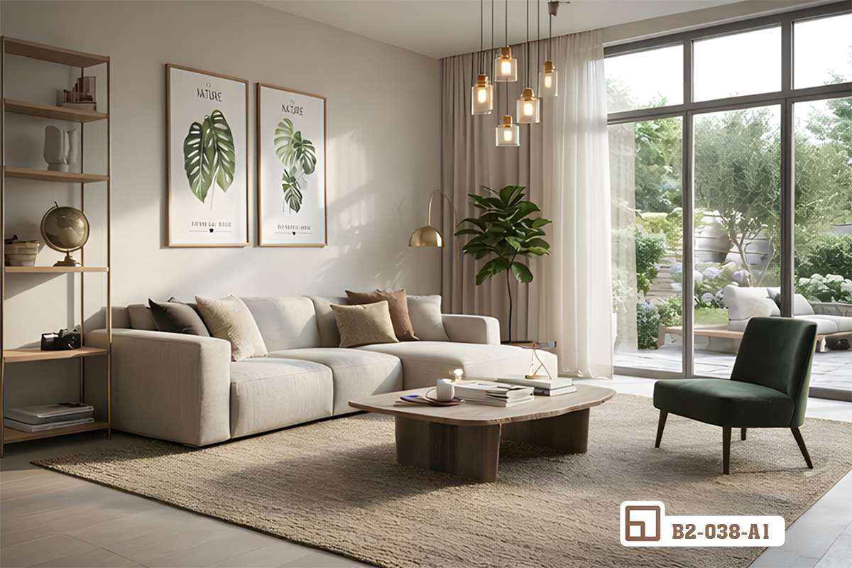 Tranh lá cây nhiệt đới - Hơi thở thiên nhiên xanh mát đánh thức mọi giác quan B2 038 A1 m8 tranh la cay nhiet doi phong cach bac au trang tri biet thu sang trong