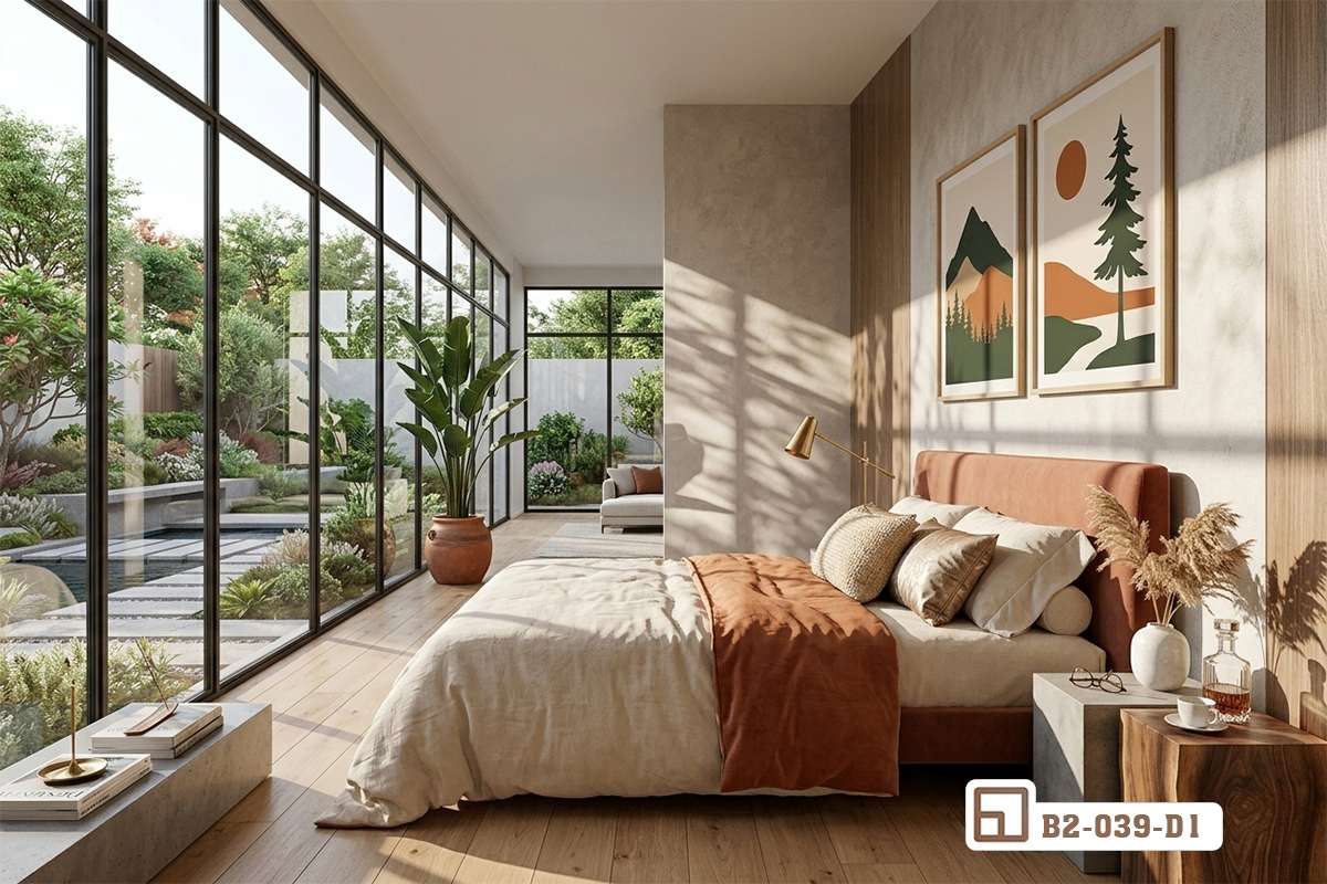 Tranh phong cảnh thiên nhiên - Khơi nguồn cảm hứng bình yên mỗi ngày B2 039 D1 m2 bo tranh phong canh thien nhien treo tuong phong ngu master