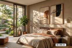 Tranh Canvas Trừu Tượng Tông Đất Beige Hiện Đại Cho Phòng Khách Mã-B2-055-D1 B2 055 D1 Tranh Canvas Trừu Tượng Tông Đất Beige Hiện Đại Cho Phòng Khách m4