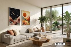 Tranh Canvas Nhật Nguyệt Đối Thoại Tông Vàng Cam Trừu Tượng Boho Mã-B2-062-D1 B2 062 D1 Tranh Canvas Nhật Nguyệt Đối Thoại Tông Vàng Cam Trừu Tượng Boho m4