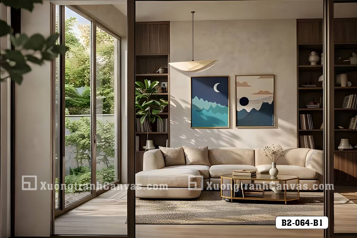 B2 064 B1 Tranh Canvas Trăng Treo Đỉnh Núi Hiện Đại Tông Xanh Than Nghệ Thuật m7 B2 064 B1 Tranh Canvas Trăng Treo Đỉnh Núi Hiện Đại Tông Xanh Than Nghệ Thuật m7