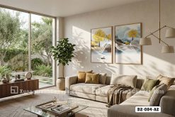 Tranh Canvas Phong Cảnh Trừu Tượng Tông Vàng Xanh Luxury Hiện Đại Mã-B2-084-A2 B2 084 A2 Tranh Canvas Phong Cảnh Trừu Tượng Tông Vàng Xanh Luxury Hiện Đại m4