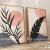 Tranh Canvas Tối Giản Lá Cây Đen Trên Nền Hồng Pastel Phong Cách Scandinavi Mã-B2-110-B1 B2 110 B1 Tranh Canvas Tối Giản Lá Cây Đen Trên Nền Hồng Pastel Phong Cách Scandinavi m1
