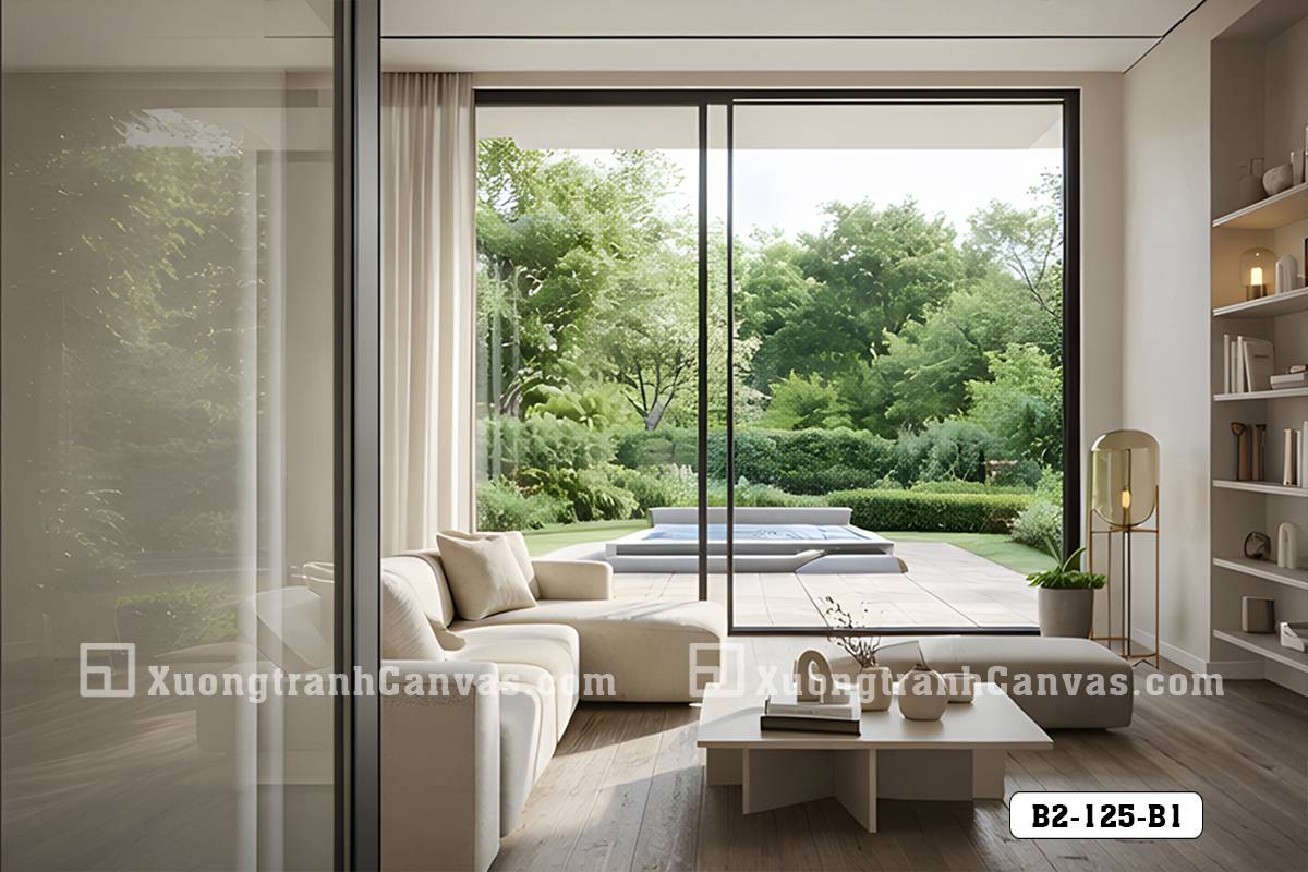 Tranh Canvas Thực Vật Trừu Tượng Tông Màu Vintage Phong Cách Modern Boho Mã-B2-125-B1 Tranh Canvas Thực Vật Trừu Tượng Tông Màu Vintage Phong Cách Modern Boho