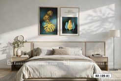 Tranh Canvas Lá Xẻ Rùa Vàng Gold Tông Xanh Ngọc Đẳng Cấp Thượng Lưu Mã-B2-126-A1 B2 126 A1 Tranh Canvas Lá Xẻ Rùa Vàng Gold Tông Xanh Ngọc Đẳng Cấp Thượng Lưu m6