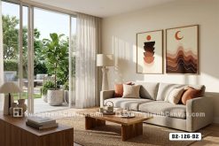 Tranh Canvas Trừu Tượng Tông Cam Đất Boho Tối Giản Mã-B2-126-B2 B2 126 B2 Tranh Canvas Trừu Tượng Tông Cam Đất Boho Tối Giản m4