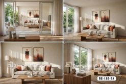 Tranh Canvas Trừu Tượng Tông Cam Đất Boho Tối Giản Mã-B2-126-B2 B2 126 B2 Tranh Canvas Trừu Tượng Tông Cam Đất Boho Tối Giản m5