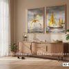 Tranh Canvas Cá Heo Và Thuyền Buồm Vàng Gold Phong Cách Hiện Đại Sang Trọng Mã-B2-194-A1 B2 194 A1 Tranh Canvas Cá Heo Và Thuyền Buồm Vàng Gold Phong Cách Hiện Đại Sang Trọng m1
