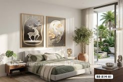 Tranh Canvas Hươu Thần Và Cá Chép Vàng Gold Hiện Đại Sang Trọng Mã-B2-214-A1 B2 214 A1 Tranh Canvas Hươu Thần Và Cá Chép Vàng Gold Hiện Đại Sang Trọng m4