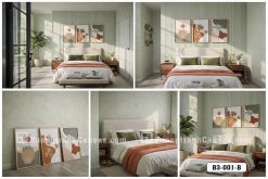 Tranh Canvas Boho Trừu Tượng Tông Cam Đất Terracotta Hiện Đại Mã-B3-001-B B3 001 B Tranh Canvas Boho Trừu Tượng Tông Cam Đất Terracotta Hiện Đại m3
