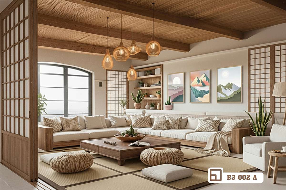 tranh phong cảnh hoàng hôn kho lon trang tri phong khach biet thu Tranh phong cảnh hoàng hôn khổ lớn trang trí phòng khách biệt thự rộng rãi thoáng đãng