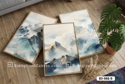 Tranh Canvas Phong Cảnh Núi Tuyết Xanh Dương Hiện Đại Mã-B3-002-D <p><em>Chạm đến <strong><u>đỉnh cao của sự tĩnh lặng</u></strong> với bộ <span style="color: #2980b9;"><strong>tranh canvas phong cảnh núi</strong></span> mã <strong>B3-002-D</strong>. Tác phẩm là sự kết tinh giữa <strong>vẻ đẹp kỳ vĩ của thiên nhiên</strong> và <strong>ngôn ngữ hội họa hiện đại</strong>, tạo nên một <strong>điểm tựa tinh thần</strong> vững chãi. Với sắc xanh dương chủ đạo, bộ tranh không chỉ <strong>nới rộng không gian</strong> mà còn mang lại <strong>vượng khí</strong> và <strong>sự thư thái tuyệt đối</strong> cho gia chủ.</em></p> B3 002 D Tranh Canvas Phong Cảnh Núi Tuyết Xanh Dương Hiện Đại m5