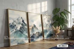 Tranh Canvas Phong Cảnh Núi Tuyết Xanh Dương Hiện Đại Mã-B3-002-D <p><em>Chạm đến <strong><u>đỉnh cao của sự tĩnh lặng</u></strong> với bộ <span style="color: #2980b9;"><strong>tranh canvas phong cảnh núi</strong></span> mã <strong>B3-002-D</strong>. Tác phẩm là sự kết tinh giữa <strong>vẻ đẹp kỳ vĩ của thiên nhiên</strong> và <strong>ngôn ngữ hội họa hiện đại</strong>, tạo nên một <strong>điểm tựa tinh thần</strong> vững chãi. Với sắc xanh dương chủ đạo, bộ tranh không chỉ <strong>nới rộng không gian</strong> mà còn mang lại <strong>vượng khí</strong> và <strong>sự thư thái tuyệt đối</strong> cho gia chủ.</em></p> B3 002 D Tranh Canvas Phong Cảnh Núi Tuyết Xanh Dương Hiện Đại m6