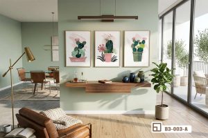 Tranh cây xương rồng - Sức sống mãnh liệt tô điểm nét cá tính B3 003 A m6 tranh canvas cay xuong rong phong thuy mang tai loc cho phong an xuongtranhcanvas