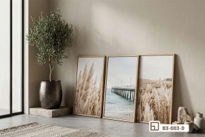 Tranh phong cảnh đồng cỏ - Khung trời khoáng đạt chạm đến cảm xúc B3 003 D m2 bo tranh phong canh dong co nghe thuat cao cap goc phong xuongtranhcanvas