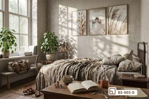 Tranh phong cảnh đồng cỏ - Khung trời khoáng đạt chạm đến cảm xúc B3 003 D m7 tranh phong canh dong co binh yen khong gian xanh mat xuongtranhcanvas