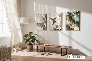 Tranh lá cây nghệ thuật - Thổi hồn thiên nhiên vào không gian sống thượng lưu đầy kiêu hãnh B3 005 C m6 tranh la cay nghe thuat goc thu gian tinh te xuongtranhcanvas