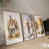 Tranh phong cảnh ấm áp - Đánh thức cảm xúc bình yên và hoài niệm trong không gian sống B3 007 C m1 tranh phong canh am ap goc phong khach canh chau o liu lon xuongtranhcanvas
