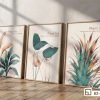 Tranh lá cây nhiệt đới - Điểm nhấn tinh tế mang hơi thở thiên nhiên vào phòng khách B3 008 A m1 tranh la cay nhiet doi dat san phong khach phong cach hien dai xuongtranhcanvas