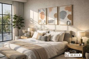 Tranh trừu tượng hiện đại - Bức tranh thị giác đánh thức nguồn cảm hứng thăng hoa B3 011 B m4 tranh truu tuong hien dai treo dau giuong phong ngu am xuongtranhcanvas