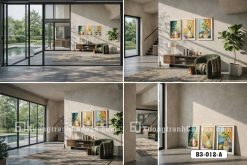 B3 012 A Tranh Canvas Tĩnh Vật Hoa Hướng Dương Vàng Nắng Phong Cách Hiện Đại m3