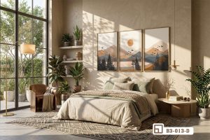 Tranh phong cảnh hoàng hôn - Khơi nguồn cảm hứng bất tận với bức tranh thiên nhiên rực rỡ B3 013 D m4 bo tranh phong canh hoang hon phong ngu cao cap xuongtranhcanvas