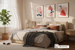 Tranh nghệ thuật trừu tượng - Bứt phá mọi giới hạn thị giác với không gian sống đỉnh cao B3 014 B m5 tranh nghe thuat truu tuong goc can canh tinh te gan gui nghe si xuongtranhcanvas