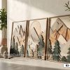Tranh Canvas Gỗ Ghép Hình Núi Rừng Tông Màu Trung Tính Hiện Đại Mã-B3-014-D B3 014 D Tranh Canvas Gỗ Ghép Hình Núi Rừng Tông Màu Trung Tính Hiện Đại m1