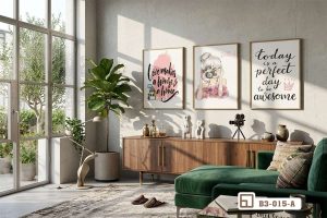 Tranh cô gái nghệ thuật - Khơi nguồn cảm hứng sống tích cực và hiện đại đầy quyến rũ B3 015 A m6 tranh co gai nghe thuat khong gian mo tran ngap anh sang xuongtranhcanvas
