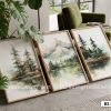 Tranh Canvas Thủy Mặc Núi Rừng Xanh Sage Tĩnh Lặng Cho Phòng Khách Mã-B3-016-D B3 016 D Tranh Canvas Thủy Mặc Núi Rừng Xanh Sage Tĩnh Lặng Cho Phòng Khách m1