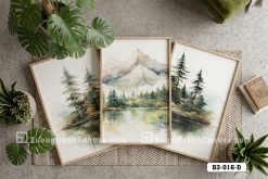 Tranh Canvas Thủy Mặc Núi Rừng Xanh Sage Tĩnh Lặng Cho Phòng Khách Mã-B3-016-D B3 016 D Tranh Canvas Thủy Mặc Núi Rừng Xanh Sage Tĩnh Lặng Cho Phòng Khách m5