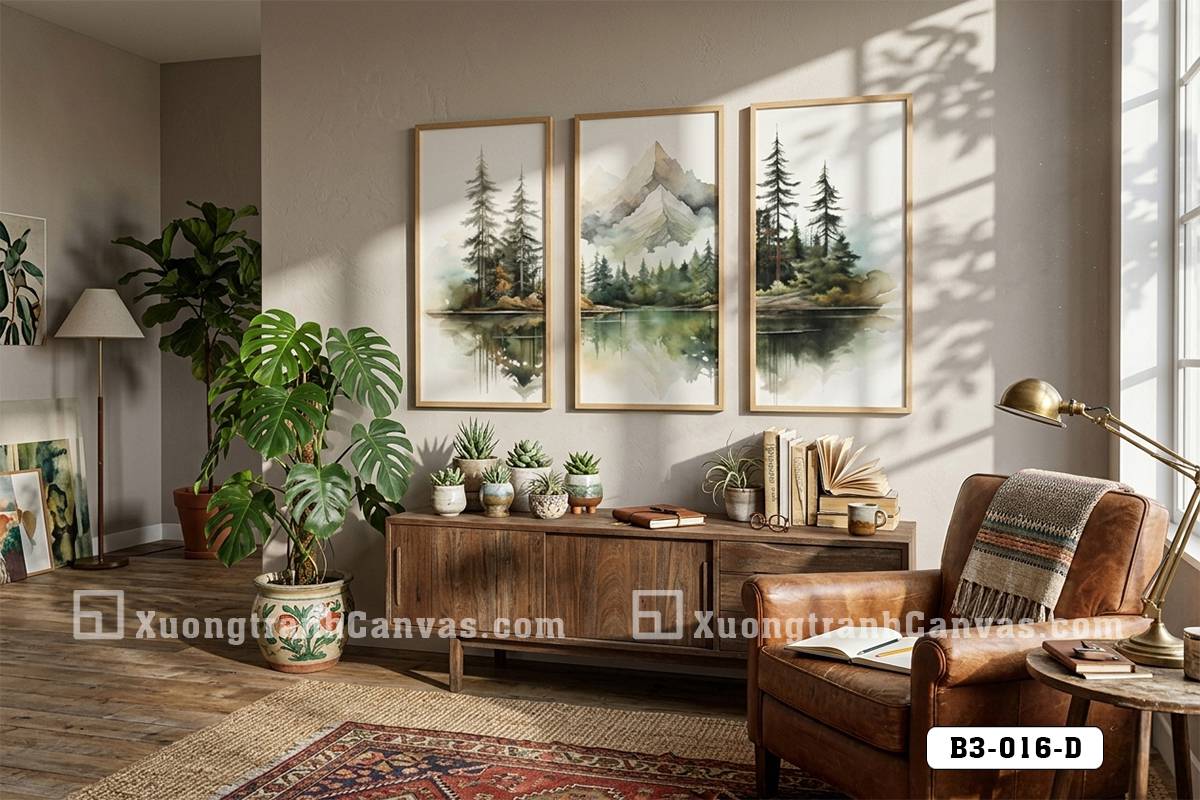 B3 016 D Tranh Canvas Thủy Mặc Núi Rừng Xanh Sage Tĩnh Lặng Cho Phòng Khách m7 B3 016 D Tranh Canvas Thủy Mặc Núi Rừng Xanh Sage Tĩnh Lặng Cho Phòng Khách m7