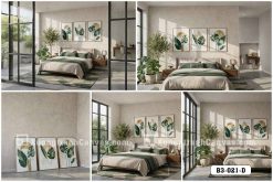 Tranh Canvas Lá Nhiệt Đới Tông Xanh Lá Decor Phòng Ngủ Hiện Đại Mã-B3-021-D B3 021 D Tranh Canvas Lá Nhiệt Đới Tông Xanh Lá Decor Phòng Ngủ Hiện Đại m3