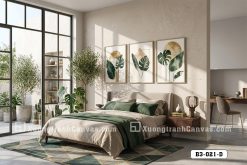 Tranh Canvas Lá Nhiệt Đới Tông Xanh Lá Decor Phòng Ngủ Hiện Đại Mã-B3-021-D B3 021 D Tranh Canvas Lá Nhiệt Đới Tông Xanh Lá Decor Phòng Ngủ Hiện Đại m4