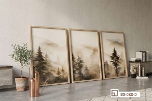 B3 022 D m1 tranh phong canh rung thong bo ba tua san nha moc mac xuongtranhcanvas