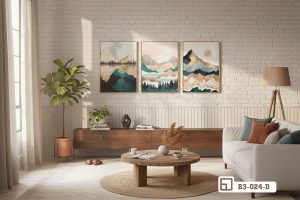 B3 024 D m2 tranh phong canh hoang hon sac mau am ap cho khong gian song thuong luu xuongtranhcanvas
