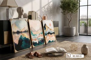 B3 024 D m3 tranh phong canh hoang hon nghe thuat duong dai goc nhin can canh xuongtranhcanvas