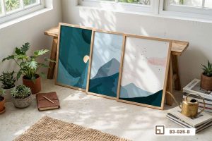 Tranh phong cảnh tối giản - Đánh thức nguồn năng lượng tĩnh lặng và tinh tế B3 025 B m3 tranh phong canh toi gian tua san nghe thuat khong gian mo xuongtranhcanvas