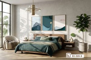 Tranh phong cảnh tối giản - Đánh thức nguồn năng lượng tĩnh lặng và tinh tế B3 025 B m4 tranh phong canh toi gian treo dau giuong phong ngu am ap xuongtranhcanvas