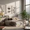 Tranh lá cây tối giản - Định hình phong cách sống tinh tế và đậm chất nghệ thuật B3 026 D m1 tranh la cay toi gian treo phong ngu sang trong va tinh te xuongtranhcanvas