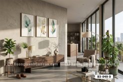 B3 049 D Tranh Canvas Trừu Tượng Line Art Tối Giản Thanh Lịch m6