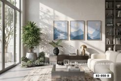 B3 050 B Tranh Canvas Nghệ Thuật Sắc Lam Bình Yên Khơi Nguồn Thư Thái m2