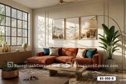 Tranh Canvas Nghệ Thuật Núi Non Sương Mờ Tông Màu Đất Ấm Áp Hiện Đại Mã-B3-050-D B3 050 D Tranh Canvas Nghệ Thuật Núi Non Sương Mờ Tông Màu Đất Ấm Áp Hiện Đại m6
