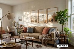 Tranh Canvas Nghệ Thuật Núi Non Sương Mờ Tông Màu Đất Ấm Áp Hiện Đại Mã-B3-050-D B3 050 D Tranh Canvas Nghệ Thuật Núi Non Sương Mờ Tông Màu Đất Ấm Áp Hiện Đại m7