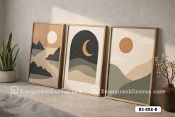 Tranh Canvas Nghệ Thuật Nhật Nguyệt Trừu Tượng Tông Màu Đất Tĩnh Lặng Mã-B3-052-B B3 052 B Tranh Canvas Nghệ Thuật Nhật Nguyệt Trừu Tượng Tông Màu Đất Tĩnh Lặng m5