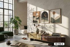 Tranh Canvas Nghệ Thuật Nhật Nguyệt Trừu Tượng Tông Màu Đất Tĩnh Lặng Mã-B3-052-B B3 052 B Tranh Canvas Nghệ Thuật Nhật Nguyệt Trừu Tượng Tông Màu Đất Tĩnh Lặng m6
